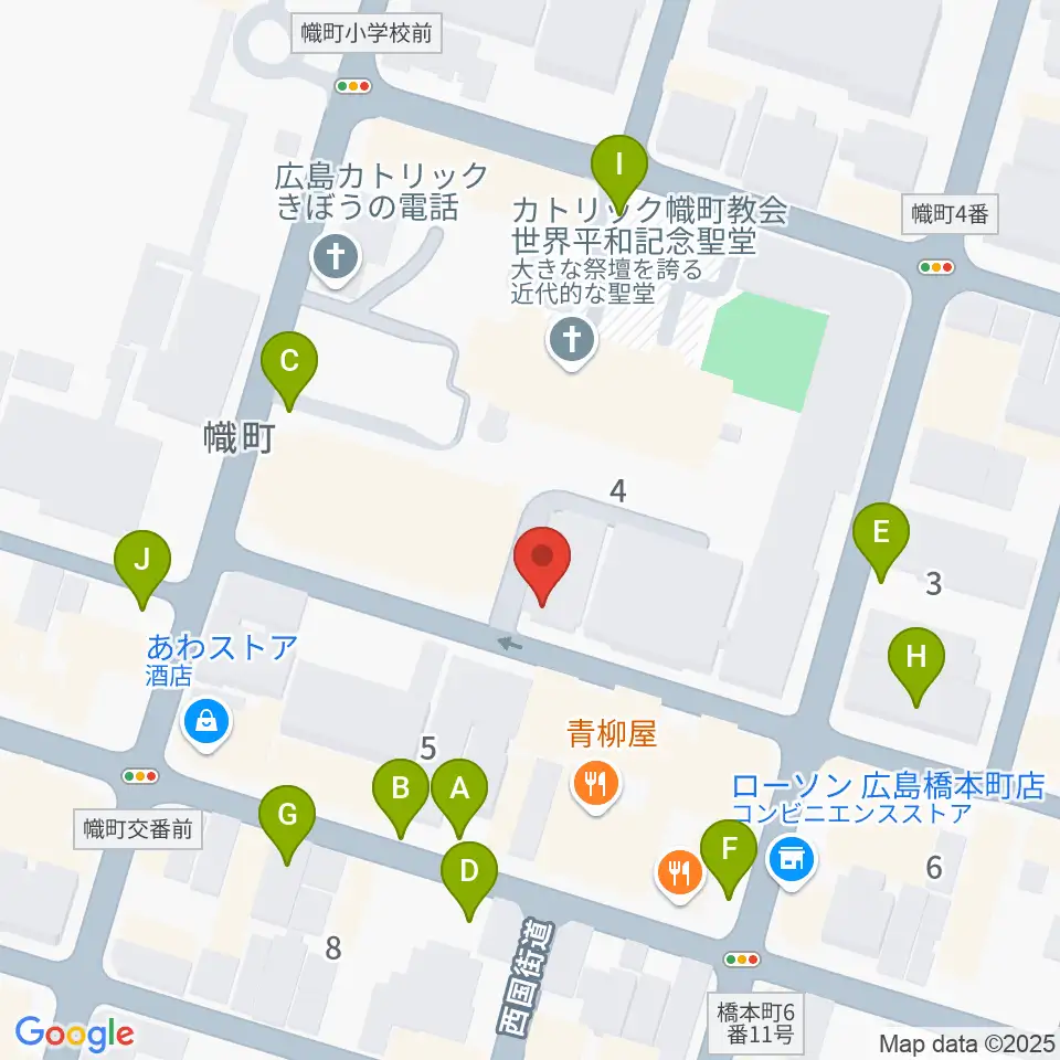 エリザベト音楽大学セシリアホール周辺の駐車場・コインパーキング一覧地図