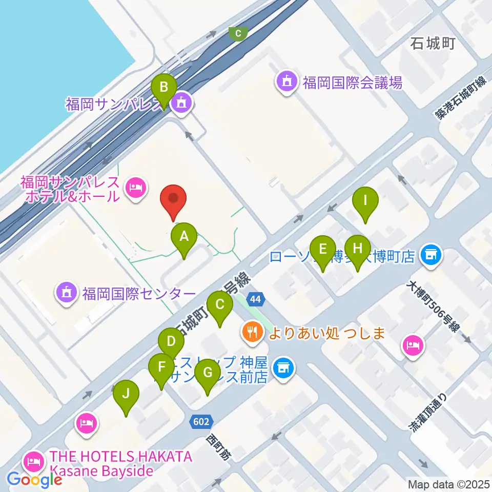 湾岸劇場 博多扇貝周辺の駐車場・コインパーキング一覧地図