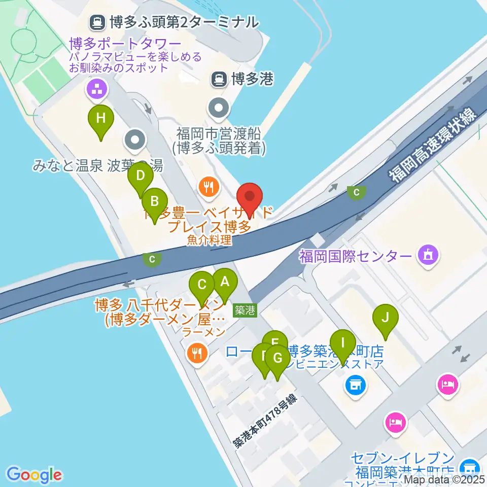 ベイサイドライブホール周辺の駐車場・コインパーキング一覧地図