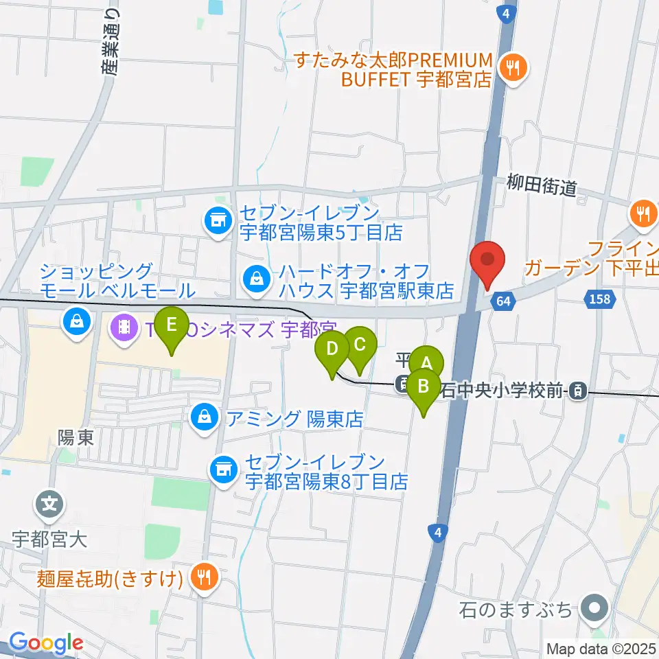 ハードロックハウス・LIP'S SOUND周辺の駐車場・コインパーキング一覧地図