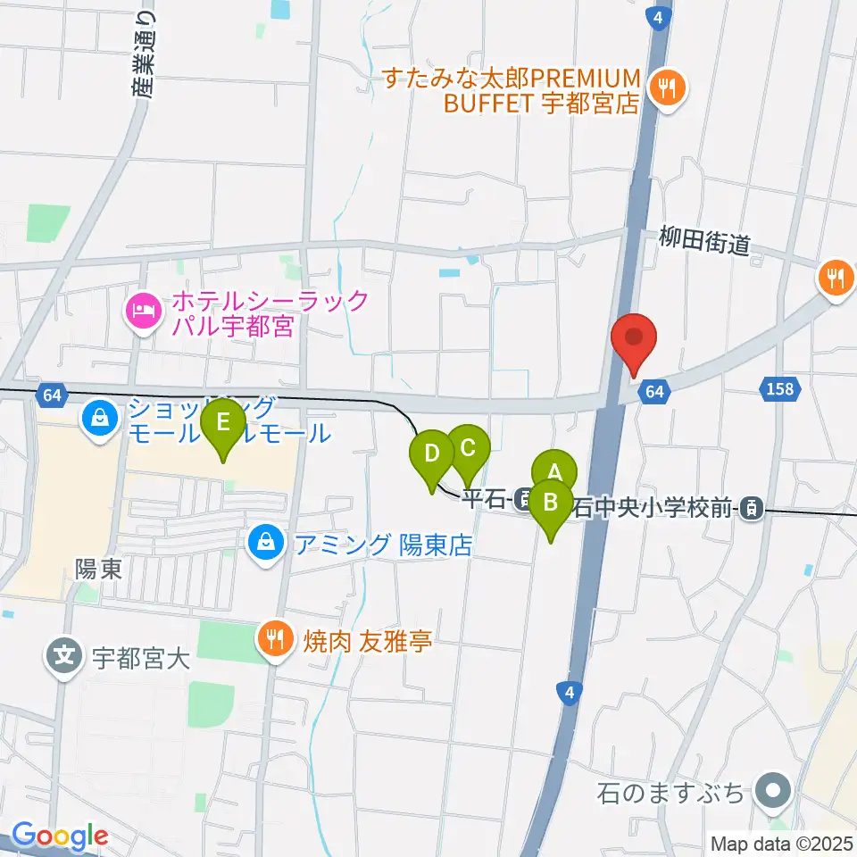 ハードロックハウス・LIP'S SOUND周辺の駐車場・コインパーキング一覧地図