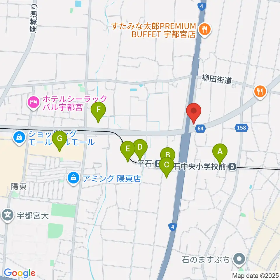 ハードロックハウス・LIP'S SOUND周辺の駐車場・コインパーキング一覧地図