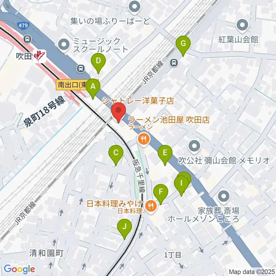 エコー音楽室周辺の駐車場・コインパーキング一覧地図