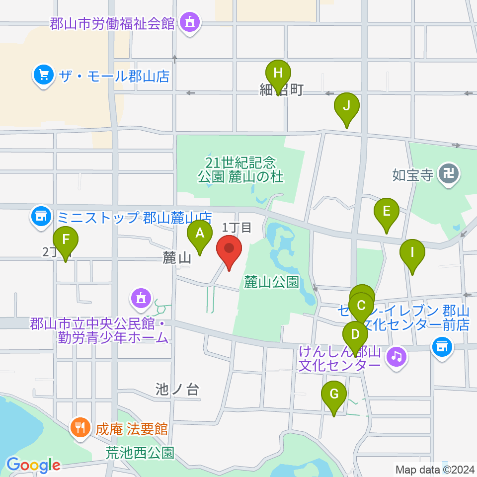 NHK文化センター 郡山教室周辺の駐車場・コインパーキング一覧地図