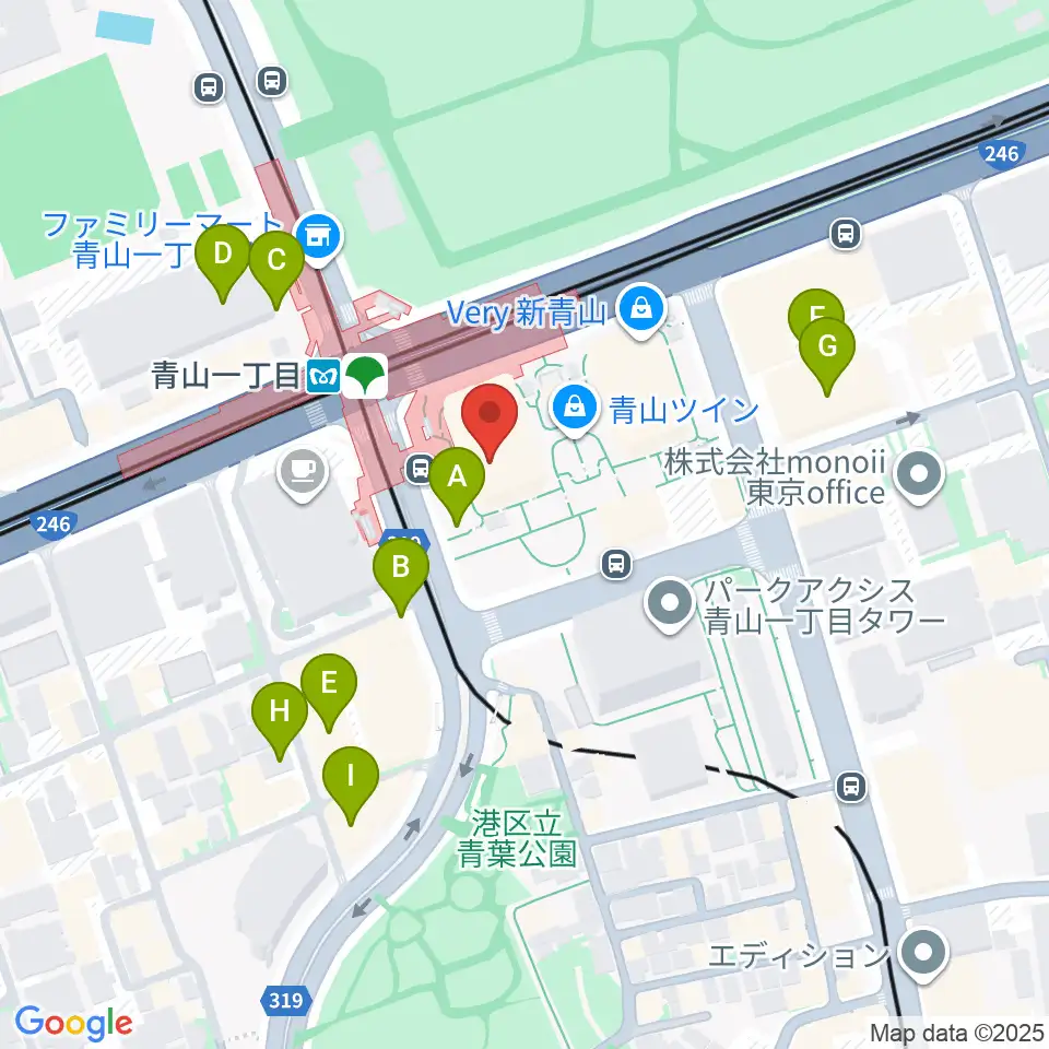 NHK文化センター 青山教室周辺の駐車場・コインパーキング一覧地図