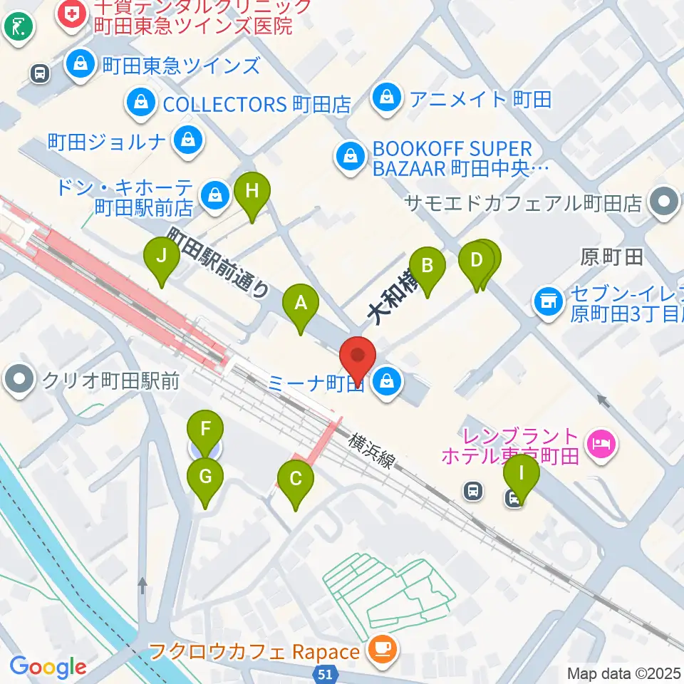 NHK文化センター町田教室周辺の駐車場・コインパーキング一覧地図