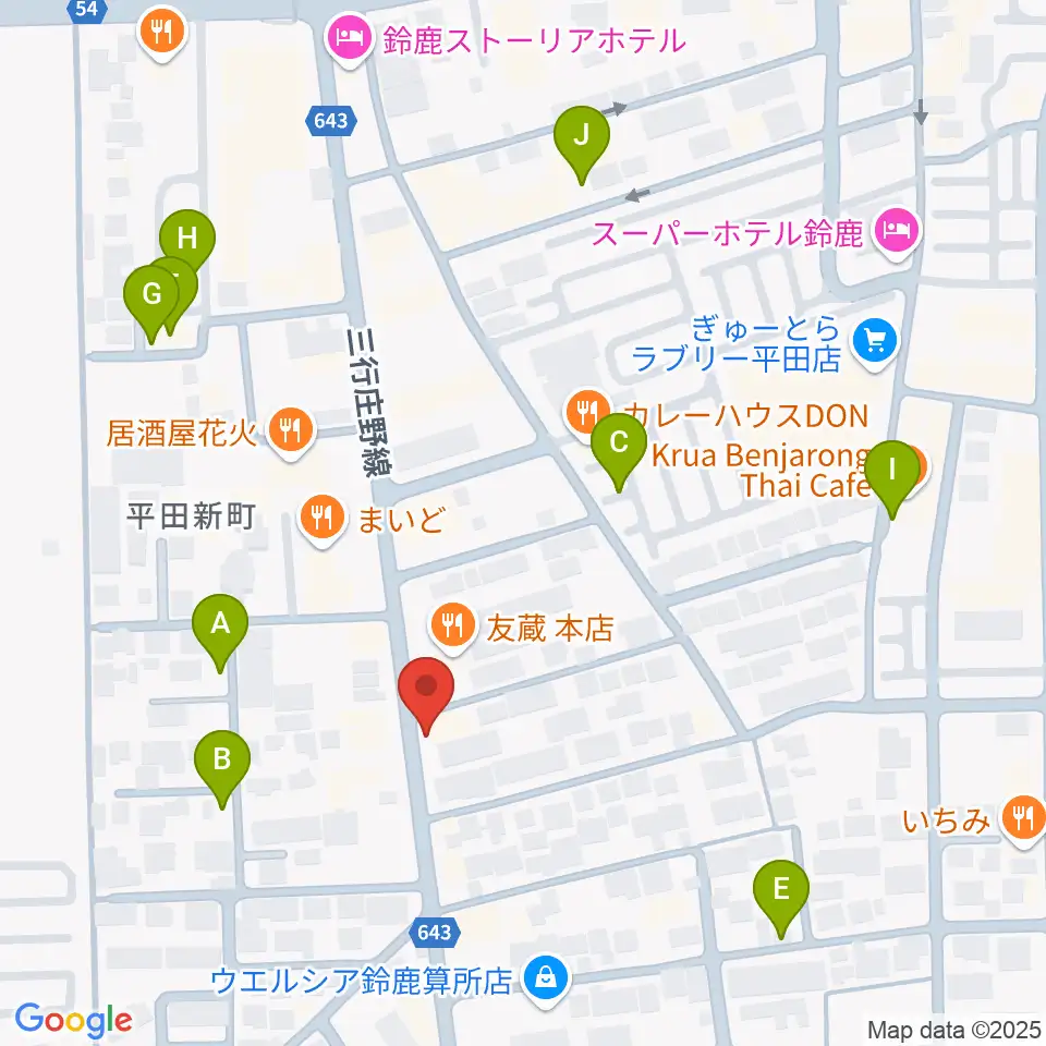 鈴鹿ANSWER周辺の駐車場・コインパーキング一覧地図