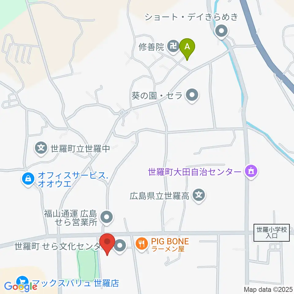 せら文化センター パストラルホール周辺の駐車場・コインパーキング一覧地図