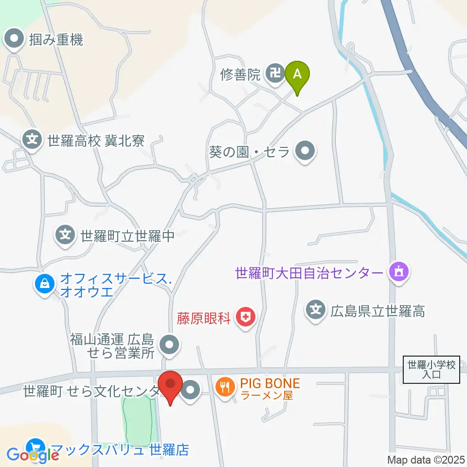 せら文化センター パストラルホール周辺の駐車場・コインパーキング一覧地図