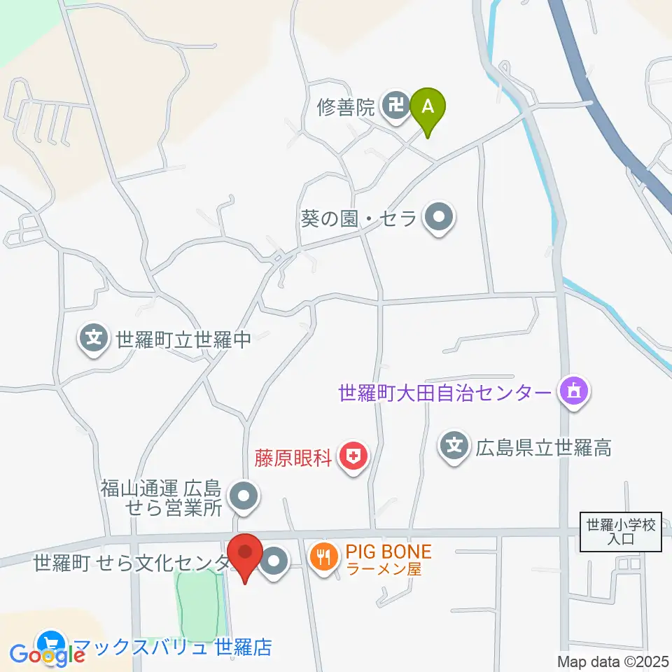 せら文化センター パストラルホール周辺の駐車場・コインパーキング一覧地図