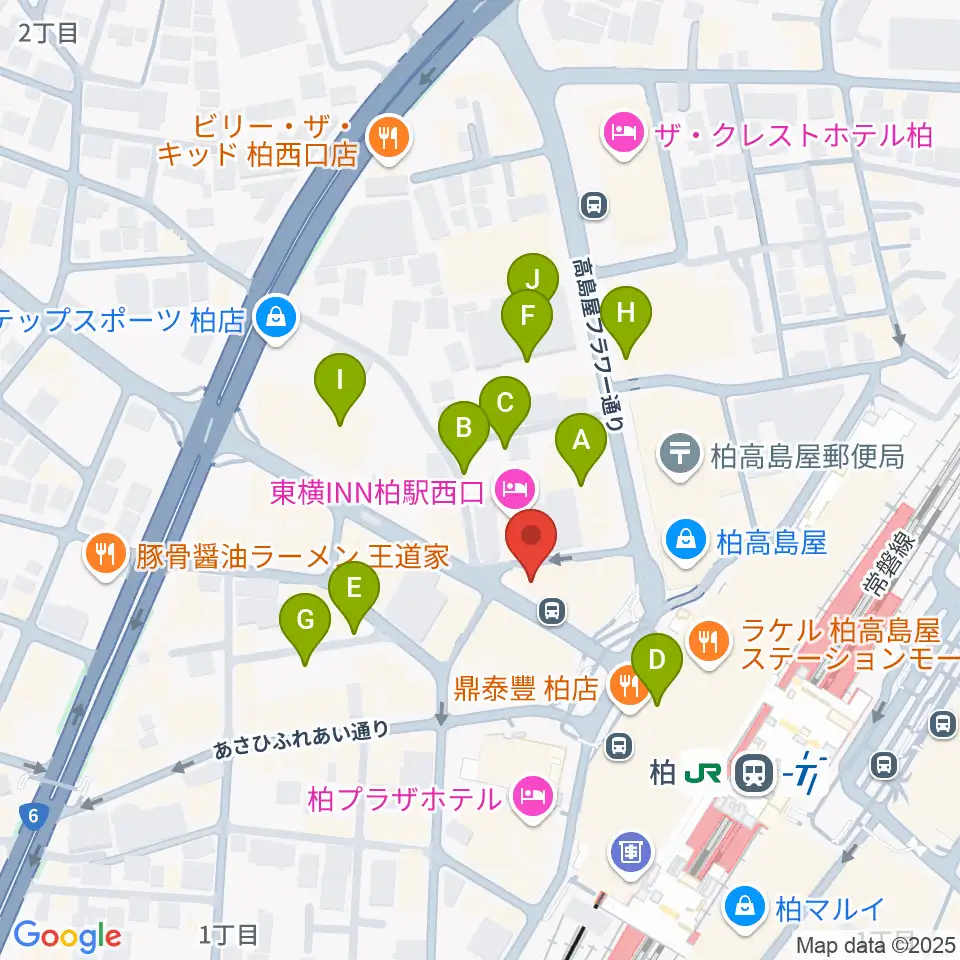 NHK文化センター柏教室周辺の駐車場・コインパーキング一覧地図