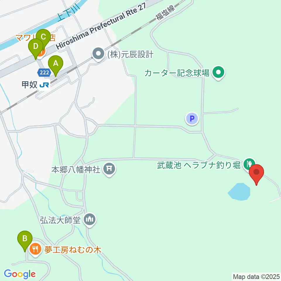 ジミー・カーターシビックセンター周辺の駐車場・コインパーキング一覧地図
