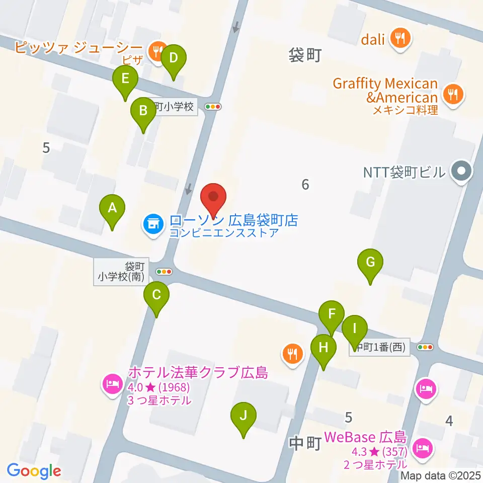 合人社ウェンディひと・まちプラザ周辺の駐車場・コインパーキング一覧地図