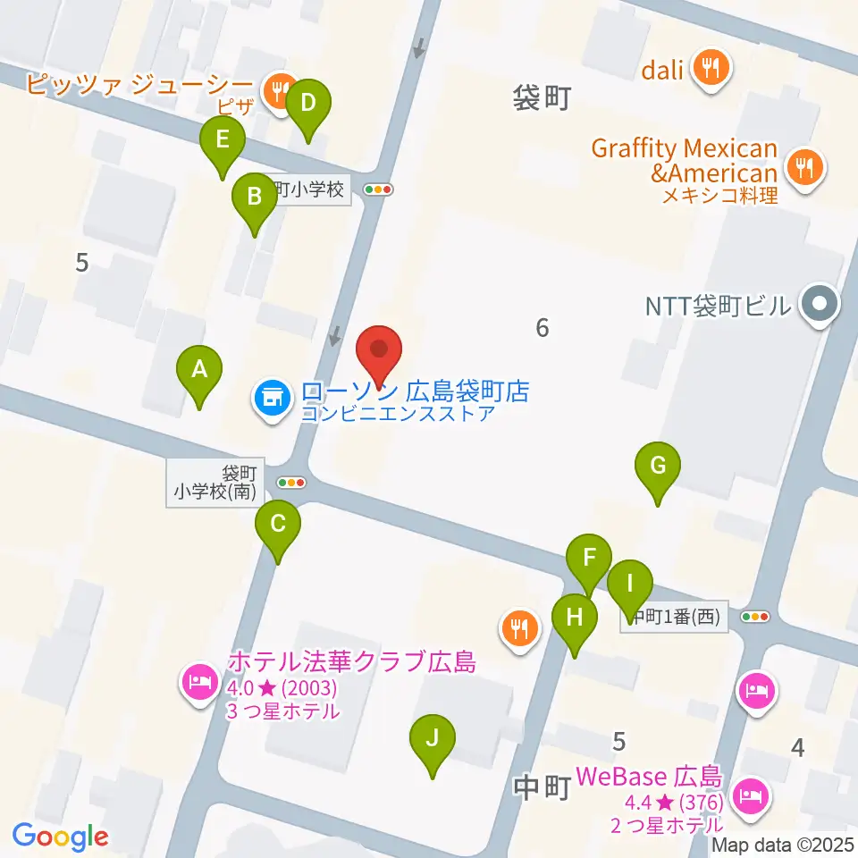 合人社ウェンディひと・まちプラザ周辺の駐車場・コインパーキング一覧地図
