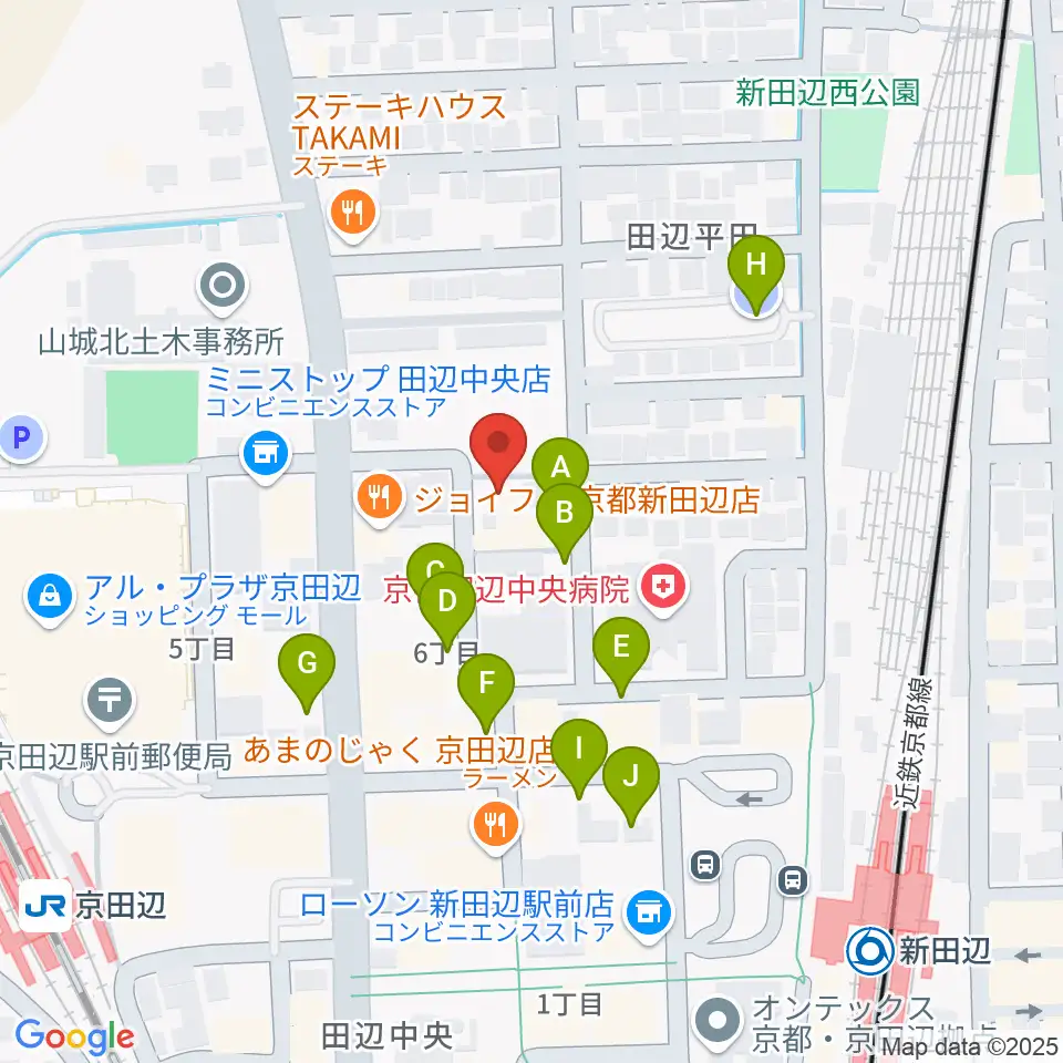 中川ミュージックスクール周辺の駐車場・コインパーキング一覧地図