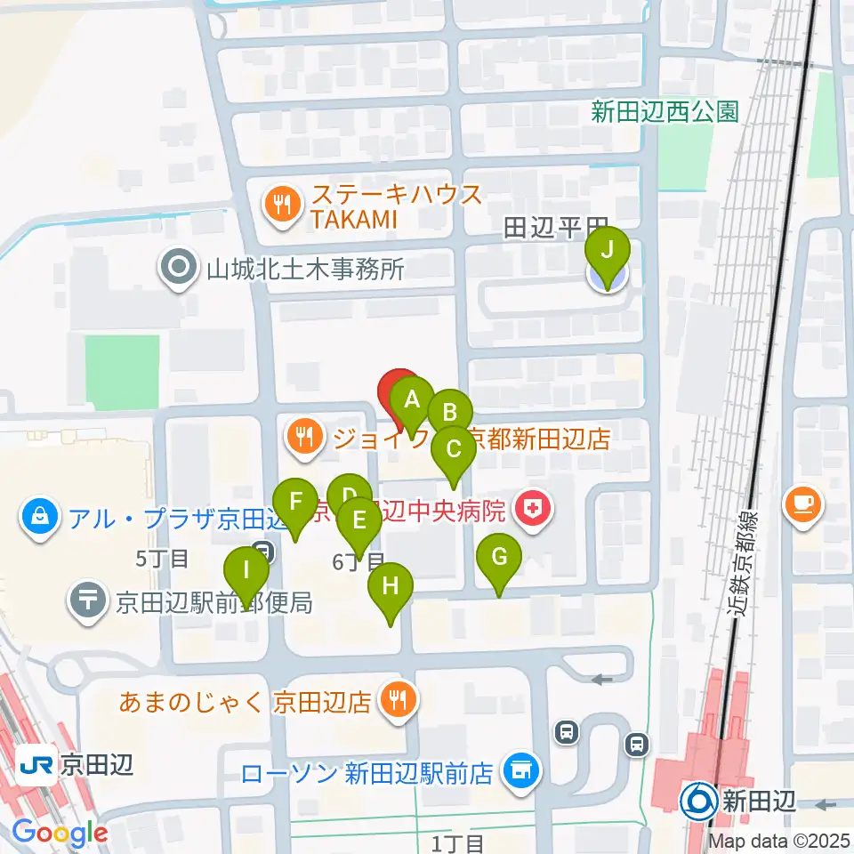 中川ミュージックスクール周辺の駐車場・コインパーキング一覧地図