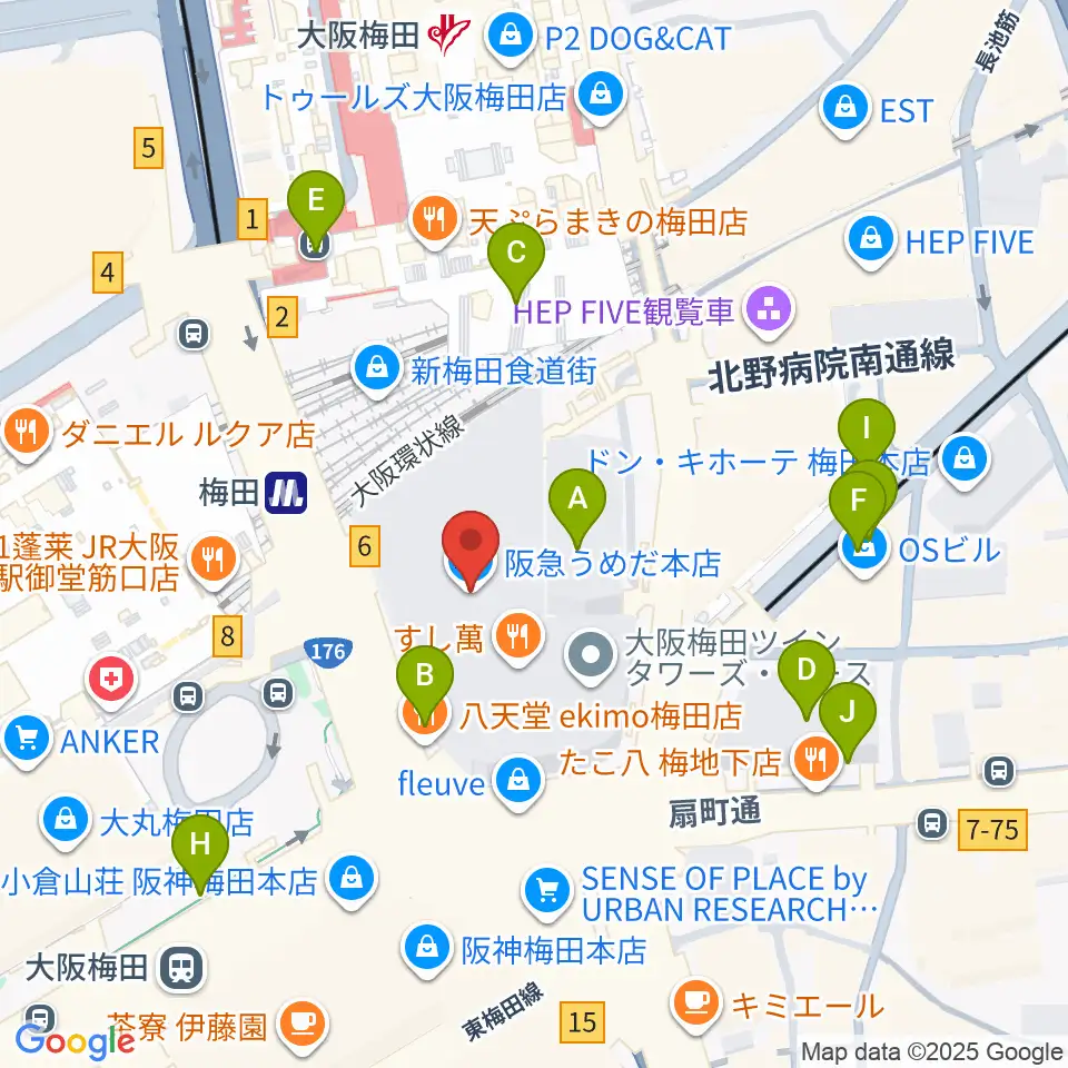 NHK文化センター 梅田教室周辺の駐車場・コインパーキング一覧地図