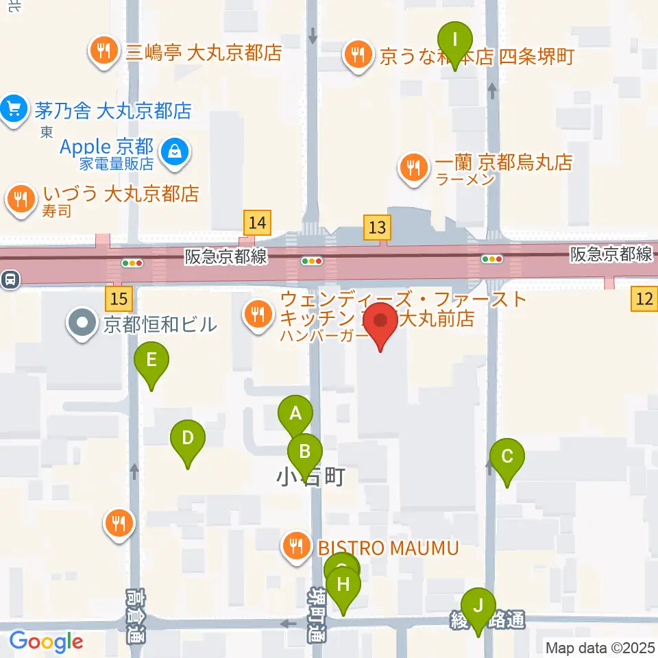 NHK文化センター京都教室周辺の駐車場・コインパーキング一覧地図