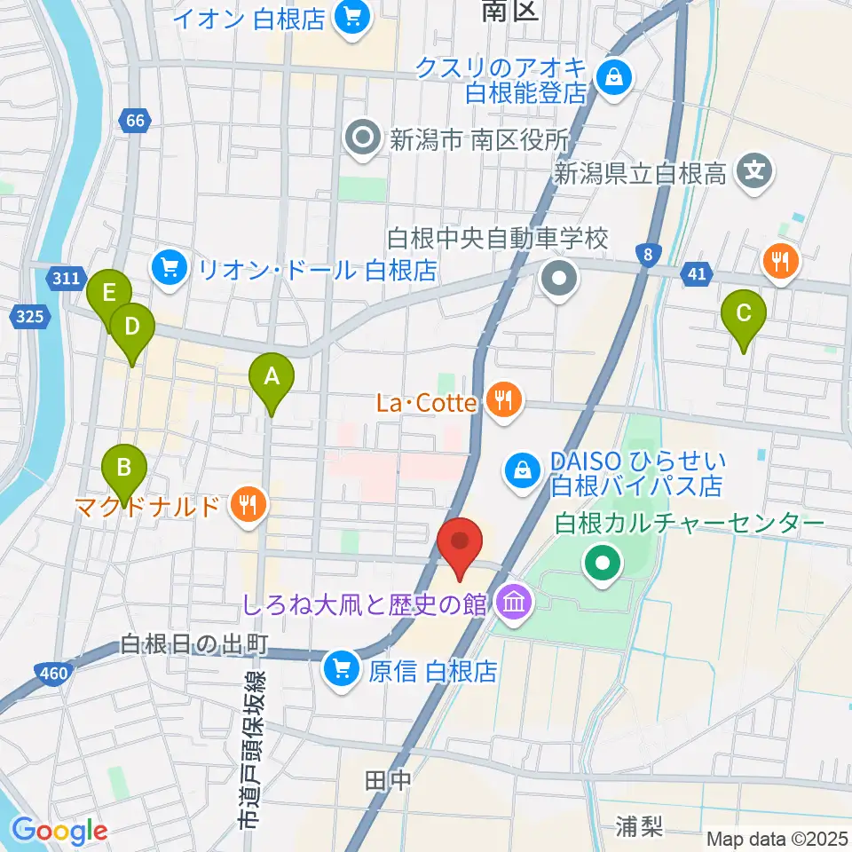 白根学習館 ラスペックホール周辺の駐車場・コインパーキング一覧地図