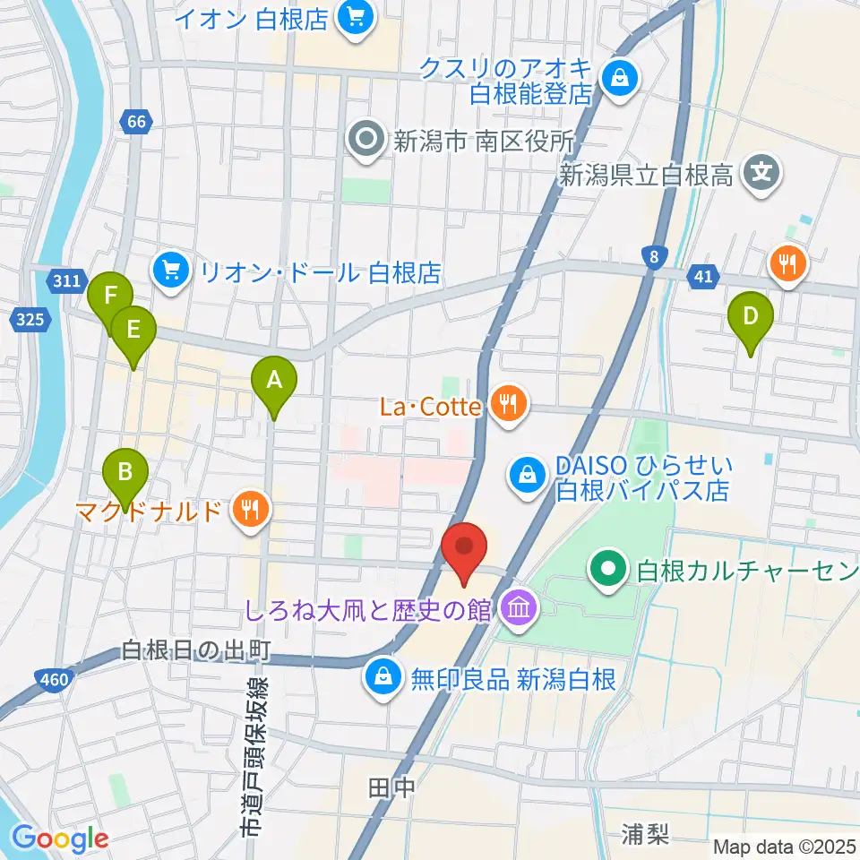 白根学習館 ラスペックホール周辺の駐車場・コインパーキング一覧地図