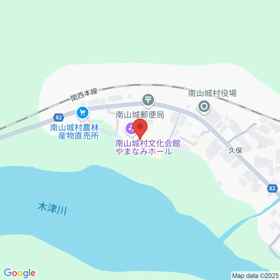 南山城村文化会館 やまなみホール周辺の駐車場・コインパーキング一覧地図