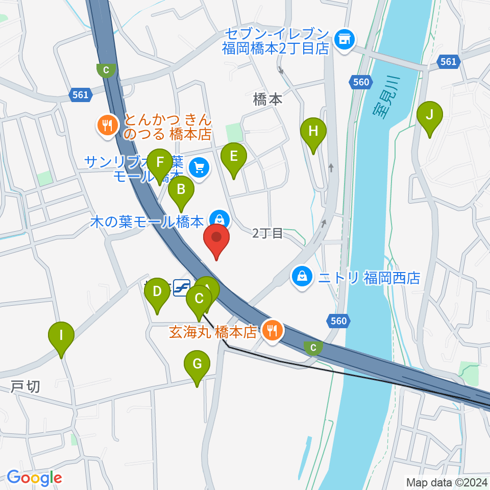 JEUGIAカルチャーセンター 木の葉モール橋本周辺の駐車場・コインパーキング一覧地図