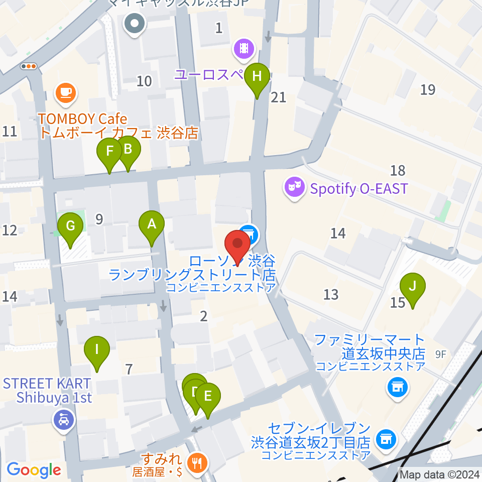 渋谷7th FLOOR周辺の駐車場・コインパーキング一覧地図