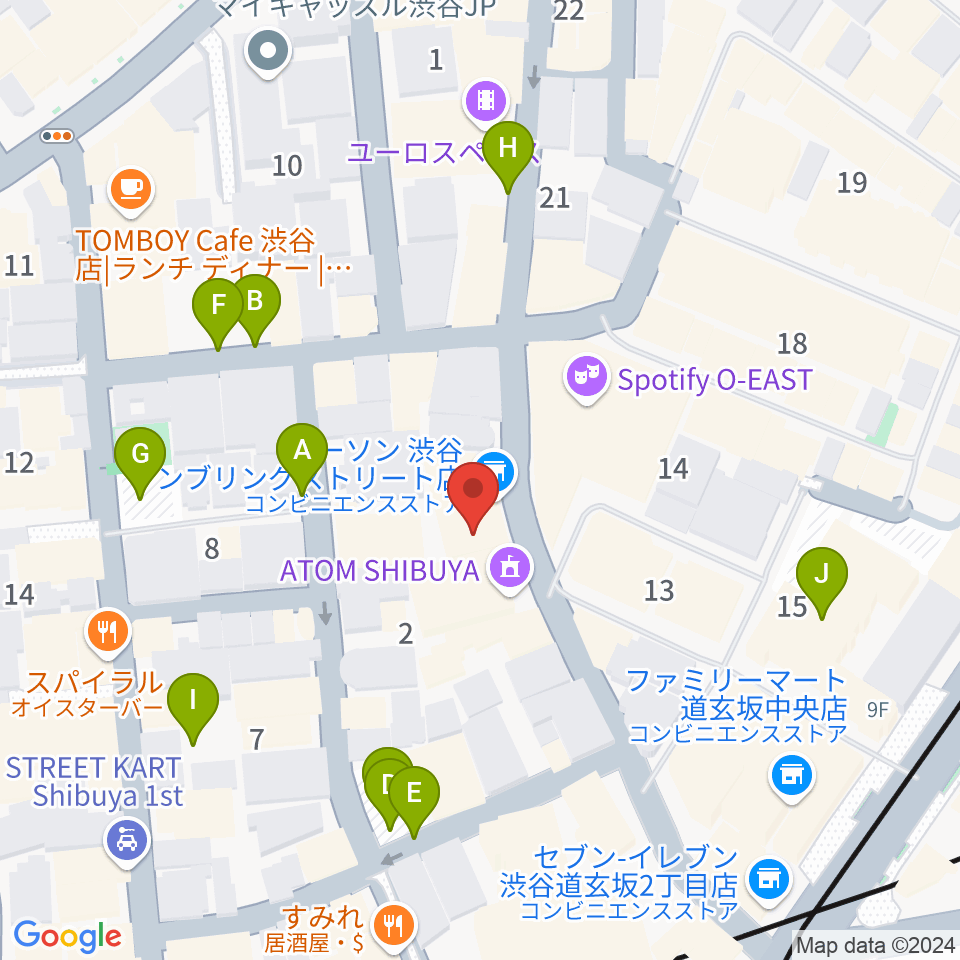 渋谷7th FLOOR周辺の駐車場・コインパーキング一覧地図