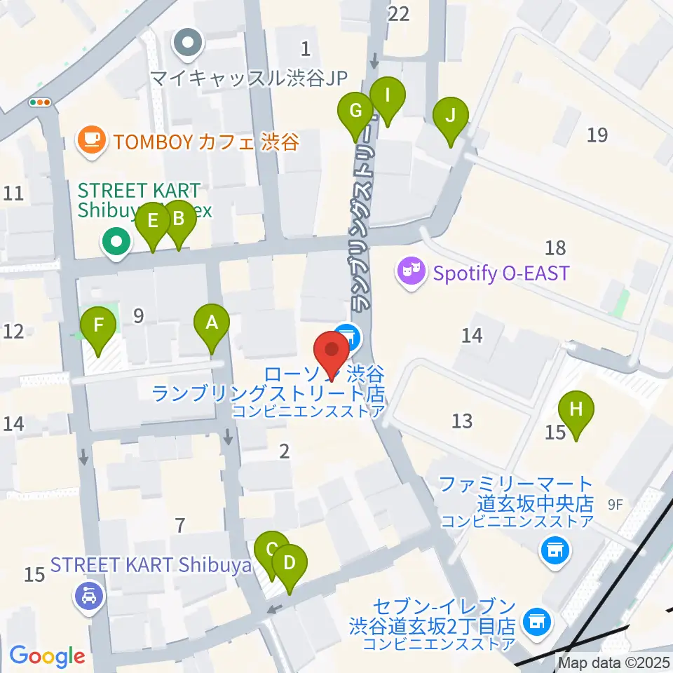 渋谷7th FLOOR周辺の駐車場・コインパーキング一覧地図