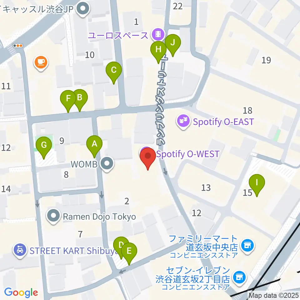 渋谷7th FLOOR周辺の駐車場・コインパーキング一覧地図