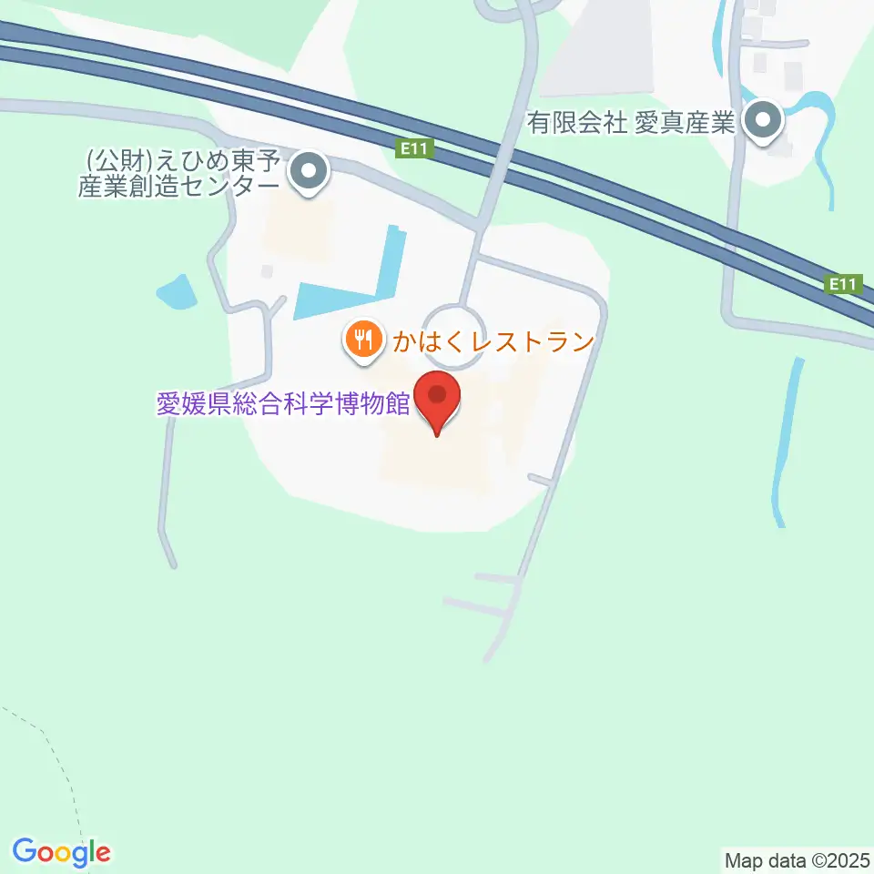 愛媛県総合科学博物館周辺の駐車場・コインパーキング一覧地図