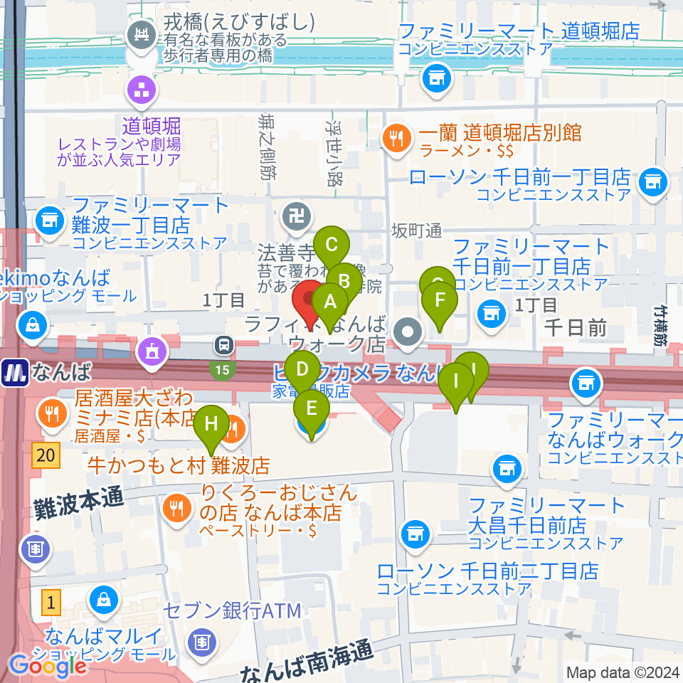 アイオンボーカル教室周辺の駐車場・コインパーキング一覧地図