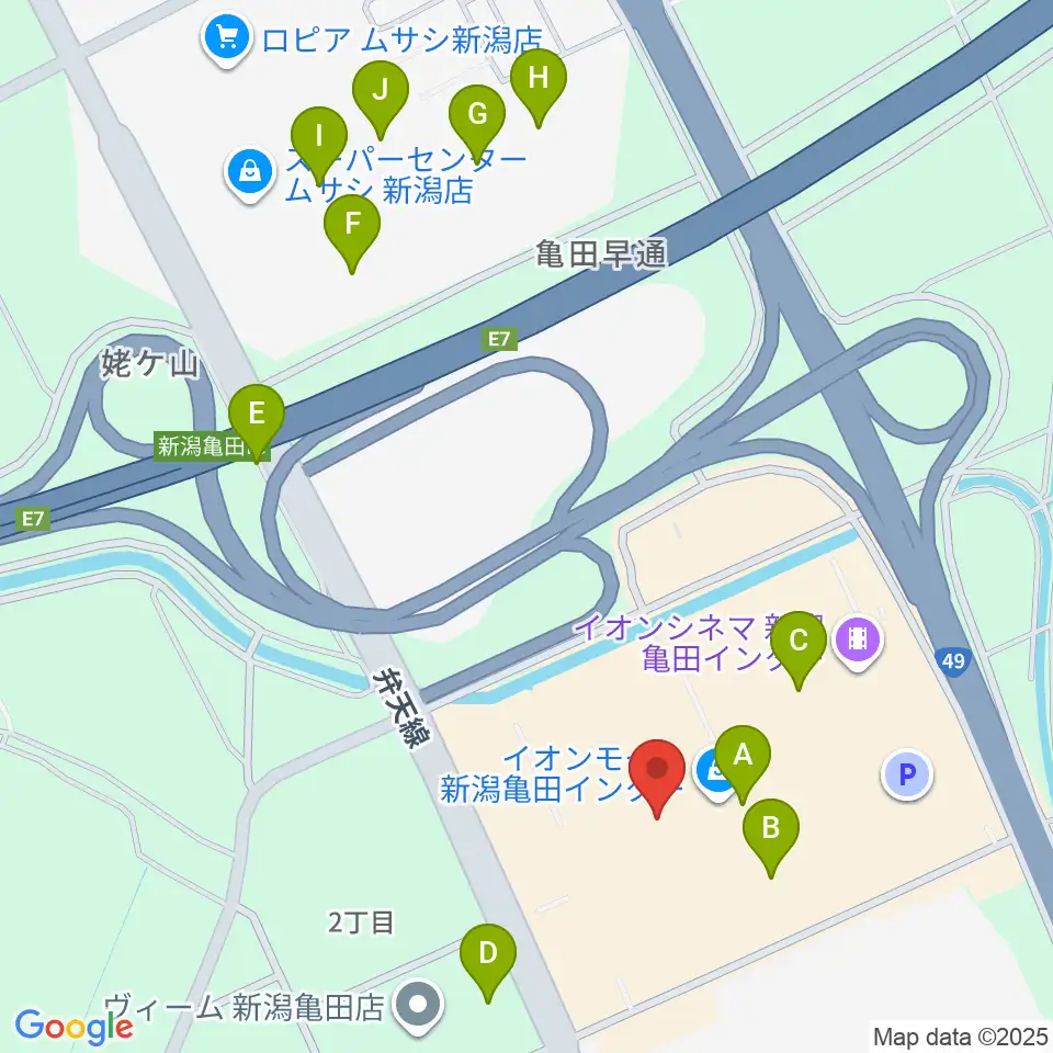 タワーレコード 新潟店周辺の駐車場・コインパーキング一覧地図