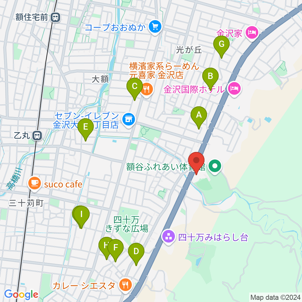 北國新聞文化センター 金沢南スタジオ周辺の駐車場・コインパーキング一覧地図