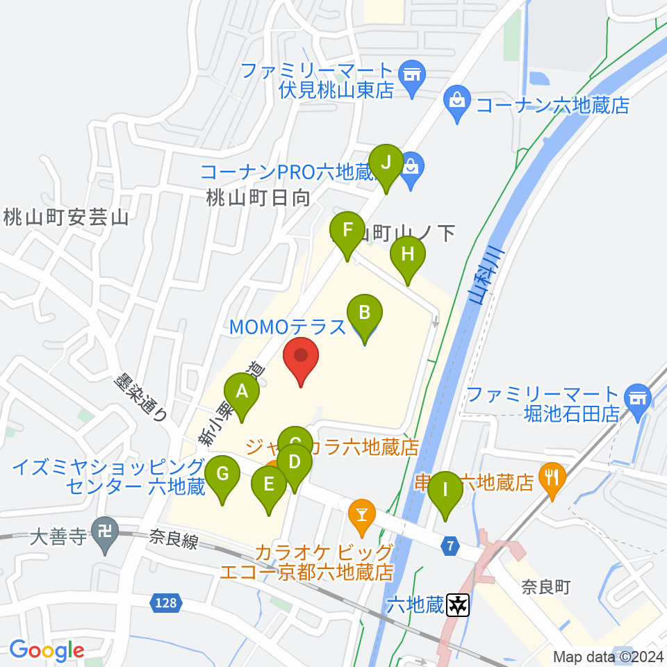 JEUGIAカルチャーセンター MOMOテラス周辺の駐車場・コインパーキング一覧地図