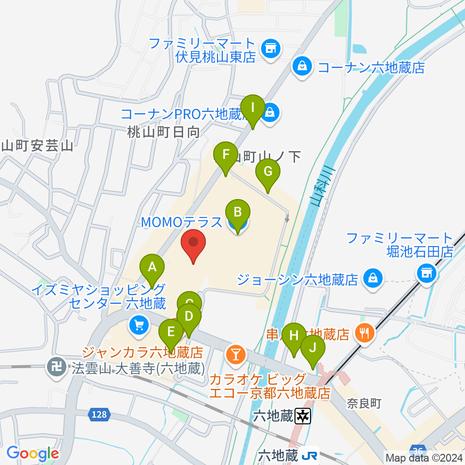 JEUGIAカルチャーセンター MOMOテラス周辺の駐車場・コインパーキング一覧地図