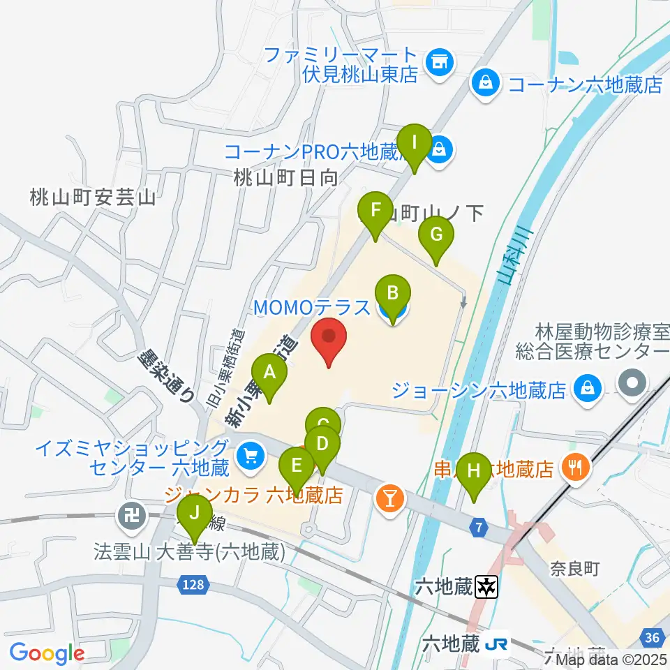 JEUGIAカルチャーセンター MOMOテラス周辺の駐車場・コインパーキング一覧地図