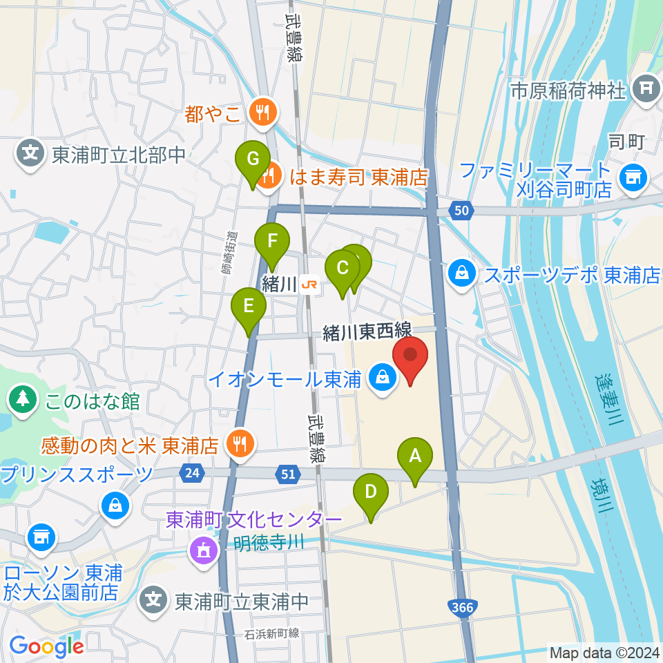 タワーレコード東浦店周辺の駐車場・コインパーキング一覧地図