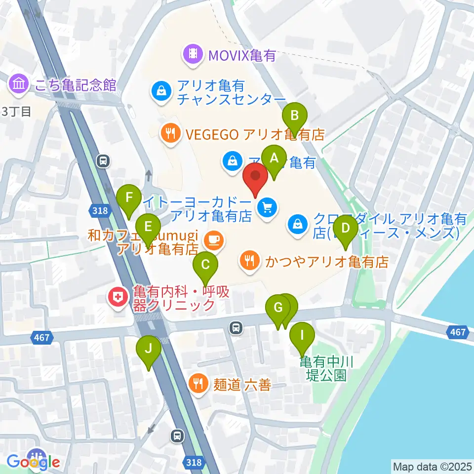 セブンカルチャークラブ亀有周辺の駐車場・コインパーキング一覧地図