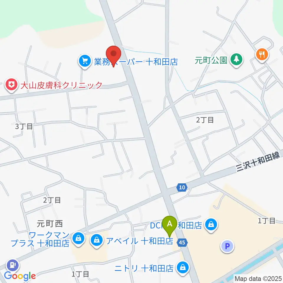 ゲオ十和田千歳森店周辺の駐車場・コインパーキング一覧地図