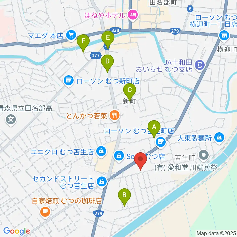 ゲオむつ苫生町店周辺の駐車場・コインパーキング一覧地図