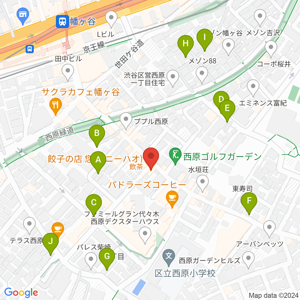 幡ヶ谷CLUB HEAVY SICK周辺の駐車場・コインパーキング一覧地図
