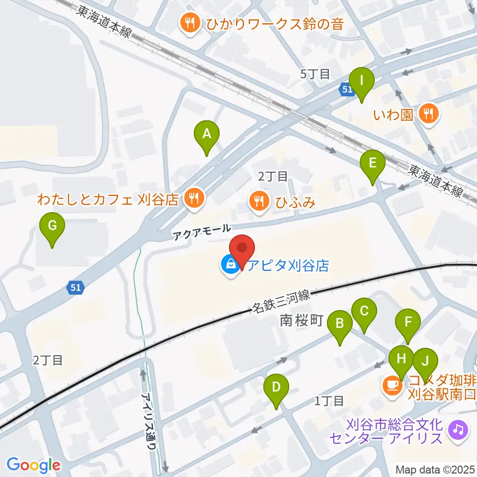 パピーミュージックスクール刈谷アピタ教室周辺の駐車場・コインパーキング一覧地図