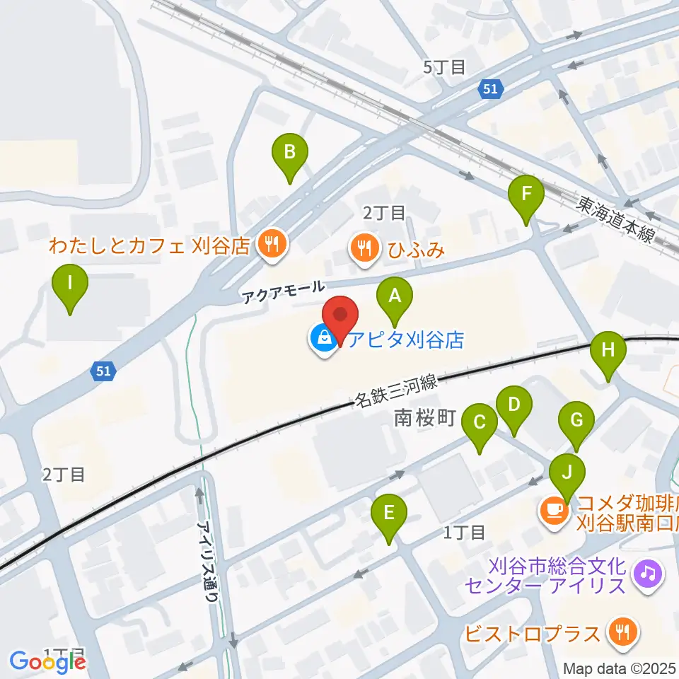 パピーミュージックスクール刈谷アピタ教室周辺の駐車場・コインパーキング一覧地図