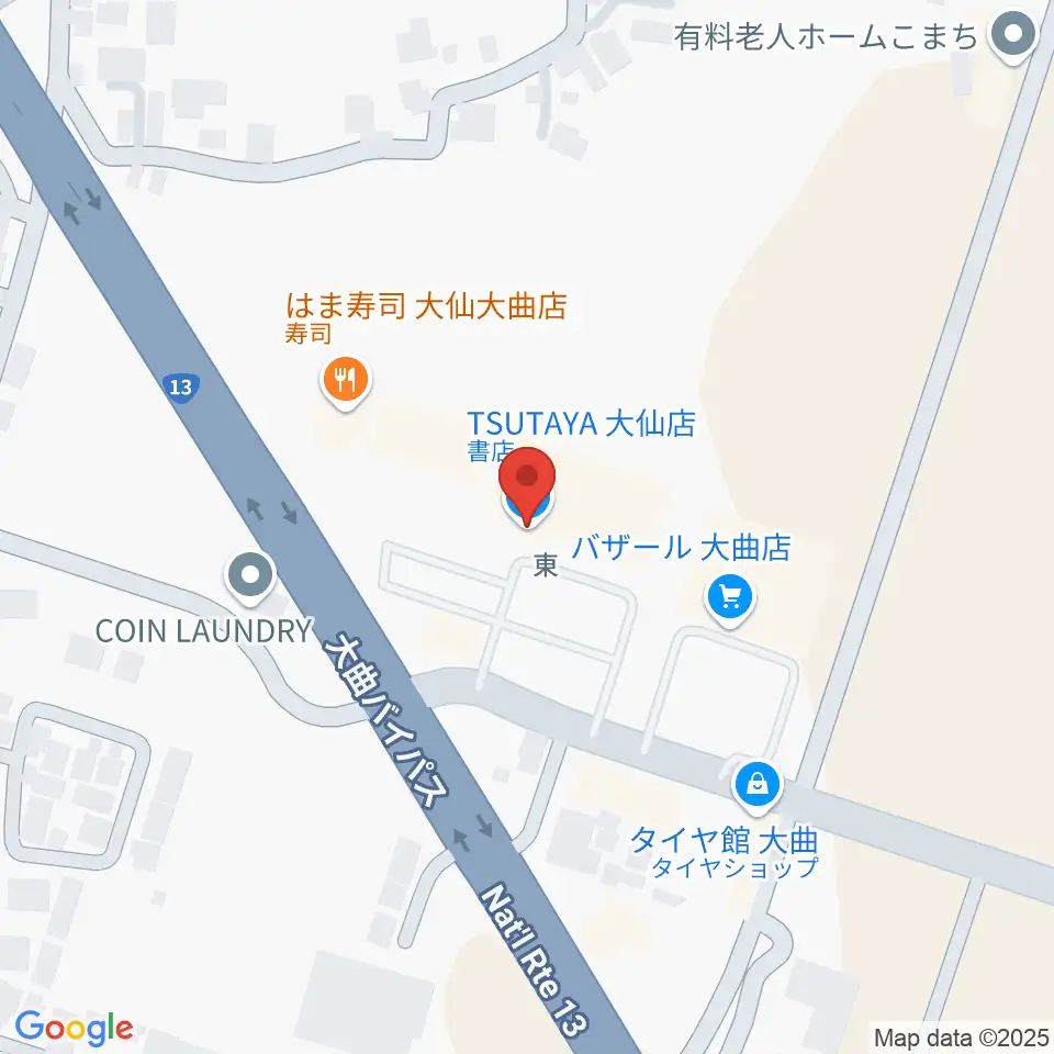 TSUTAYA 大仙店周辺の駐車場・コインパーキング一覧地図
