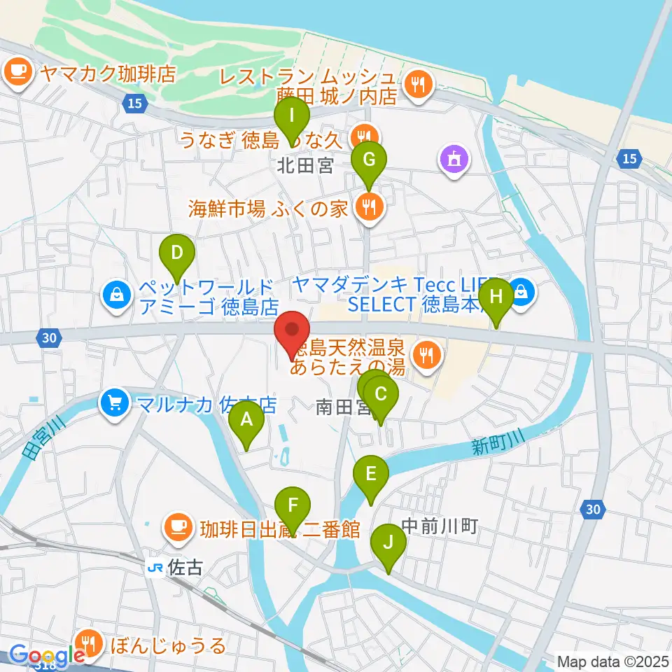 TSUTAYA 田宮店周辺の駐車場・コインパーキング一覧地図