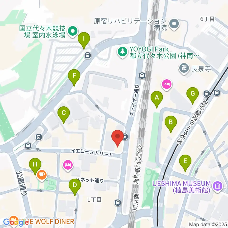 渋谷UNDER DEER Lounge周辺の駐車場・コインパーキング一覧地図