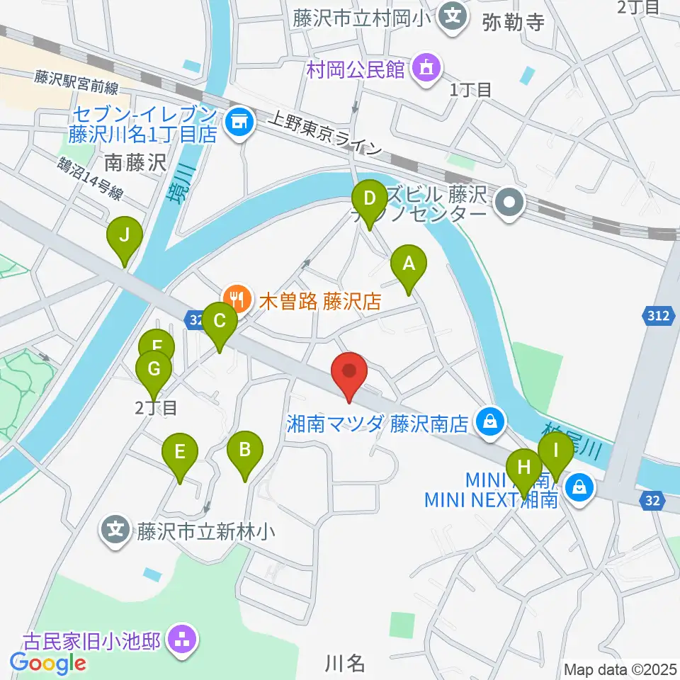 ギターの処方箋TAKAMURA周辺の駐車場・コインパーキング一覧地図
