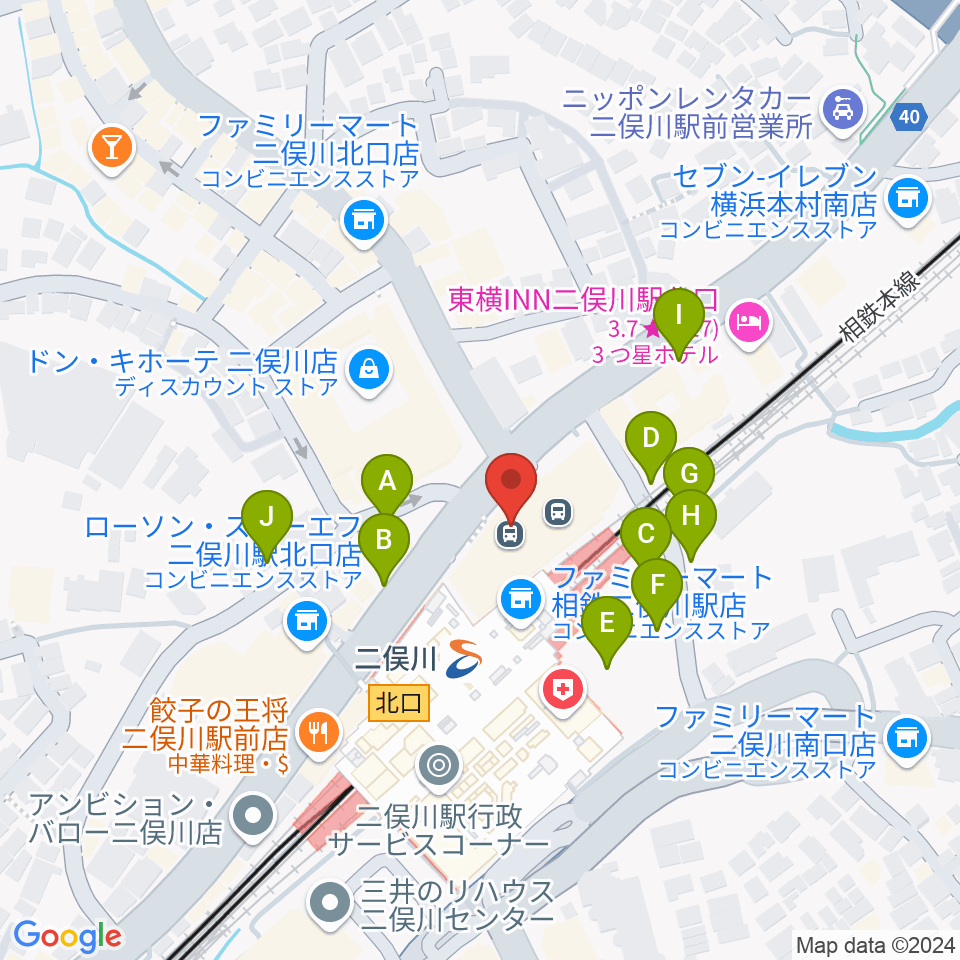 横浜市旭区民文化センターサンハート周辺の駐車場・コインパーキング一覧地図