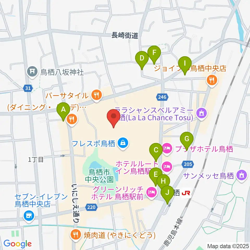 TSUTAYA 鳥栖店周辺の駐車場・コインパーキング一覧地図